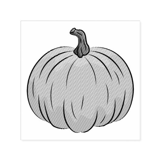 Cartoon Pumpkin-vorm Zelfinktende Stempel (Design)