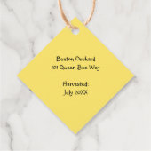 Cartoon Pure Honey Jar Labels (Achterkant)