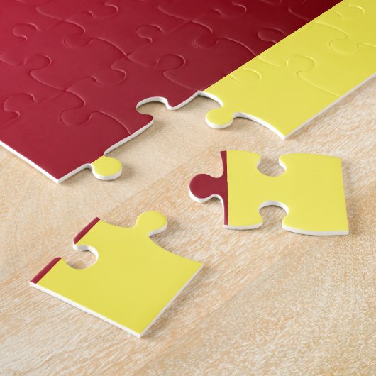 Cartoon Puzzle: Cute Sitting Dog, Regenboog Legpuzzel (Zijkant)