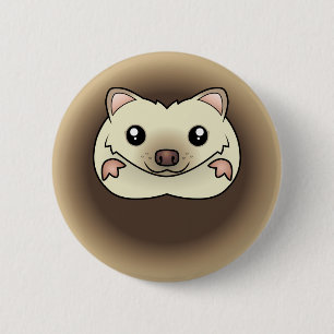 Cartoon Pygmy Hedegel Ronde Button 5,7 Cm