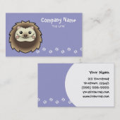 Cartoon Pygmy Hedegel Visitekaartje (Voorkant / Achterkant)