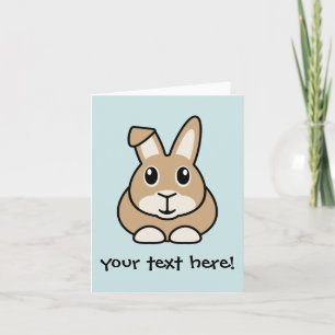 Cartoon Rabbit Carte de voeux