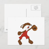 Cartoon Rabbit Michael Jordan Fan Briefkaart (Voorkant / Achterkant)