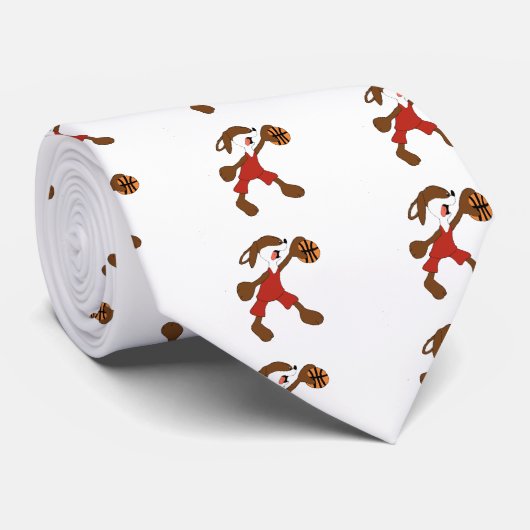 Cartoon Rabbit Michael Jordan Fan Stropdas (Opgerold)