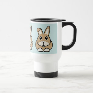 Cartoon Rabbit Travel Mug Reisbeker