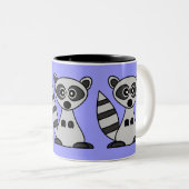 Cartoon Raccoon Coffee Mok (Voorkant rechts)