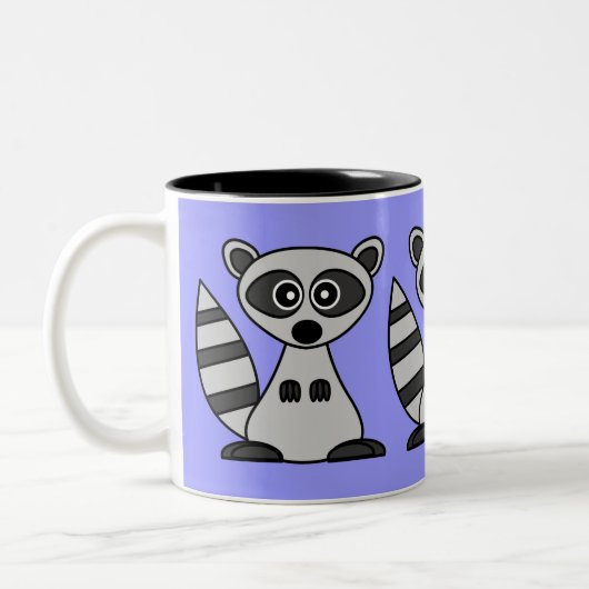 Cartoon Raccoon Coffee Mok (Links)