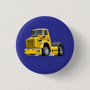 Cartoon race vrachtwagen ronde button 3,2 cm