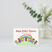 Cartoon Rainbow Garderies Carte de visite de garde (Debout devant)