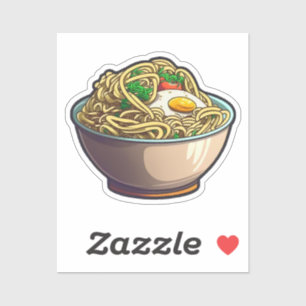 Cartoon ramen sticker