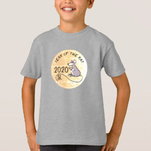 Cartoon Rat Chinees nieuwjaar 2020 Kinder T-shirt