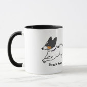 Cartoon Rat Terrier Coffee Mok (Links)