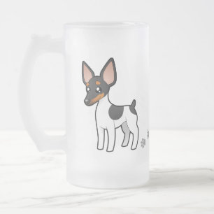 Cartoon Rat Terrier/Speelgoed Fox Terrier Matglas Bierpul
