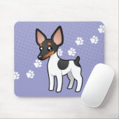 Cartoon Rat Terrier/Speelgoed Fox Terrier Muismat (Met muis)