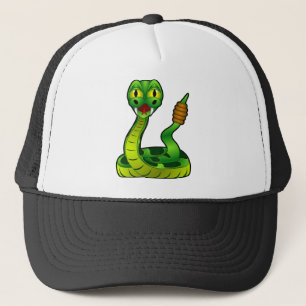 cartoon ratelslang trucker pet