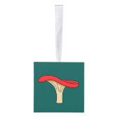 Cartoon Red Mushroom Kubus Ornament (Rechts)