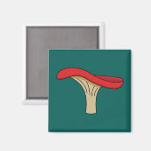 Cartoon Red Mushroom Magneet (Voorkant / Achterkant)