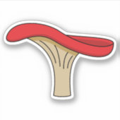 Cartoon Red Mushroom Sticker (Voorkant)