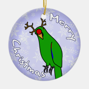Cartoon Reindeer Eclectus kerstversiering Keramisch Ornament