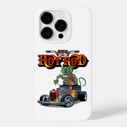 Cartoon retro hete stang Case-Mate iPhone case (Achterkant)