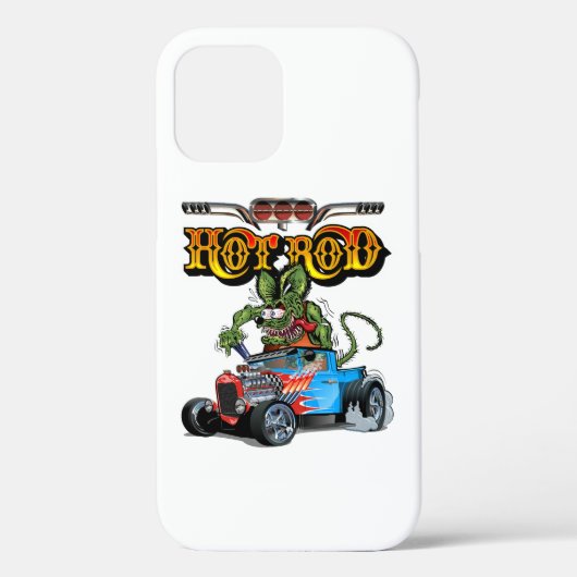 Cartoon retro hete stang Case-Mate iPhone case (Achterkant)