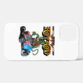 Cartoon retro hete stang Case-Mate iPhone case (Achterkant (horizontaal))