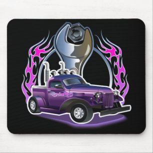 Cartoon retro hete stang muismat