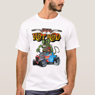 Cartoon retro hete stang t-shirt