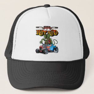 Cartoon retro hete stang trucker pet