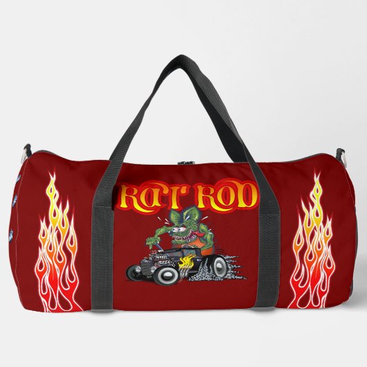 Cartoon retro Rat Rod Plunjezak (Voorkant)