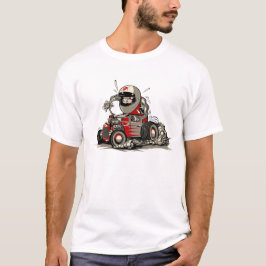 Cartoon retro rattenstaaf t-shirt