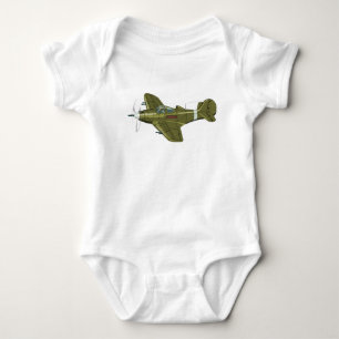 Cartoon retrorevliegtuig romper