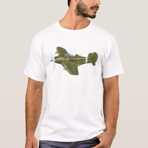 Cartoon retrorevliegtuig t-shirt