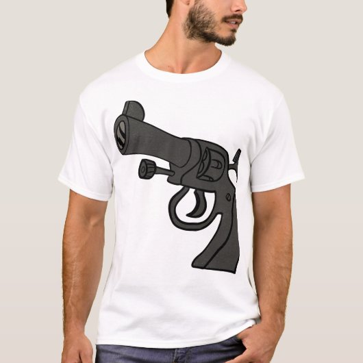 Cartoon Revolver T-shirt (Voorkant)