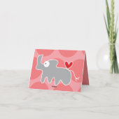 Cartoon Rhino Anniversaire de l'enfant Merci Note  (Dos)