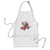 Cartoon Road Rage Woman Standaard Schort (Voorkant)