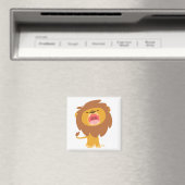 Cartoon Roaring Lion magnet Magneet (Insitu (Vaatwasser))