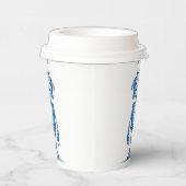Cartoon Robot Coffee Cup - Tech Buddy To Go Papieren Bekers (Rechts)