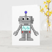 cartoon robot kaart (Gele Bloem)