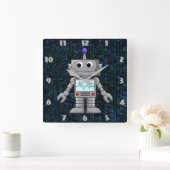 cartoon robot klok (Huis)
