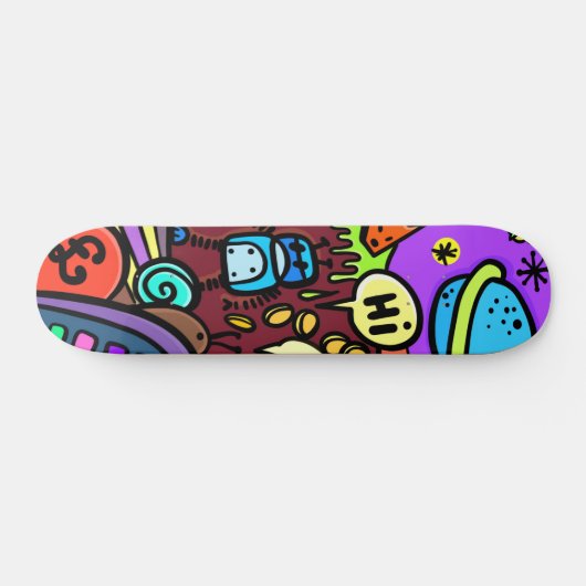 Cartoon Robot Skateboard (Horizontaal)