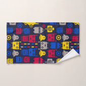 cartoon robots bad handdoek (Handdoek)