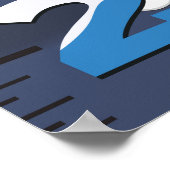 Cartoon Rock Star Growth Chart. Poster (Hoek)