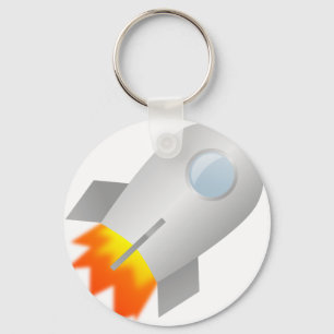 Cartoon Rocket Sleutelhanger
