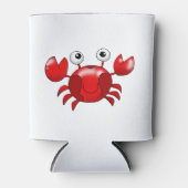 Cartoon rode krab blikjeskoeler (Voorkant)