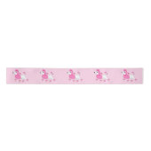 Cartoon Roebel met roze haar en Bow 3" Lint (Voorkant)