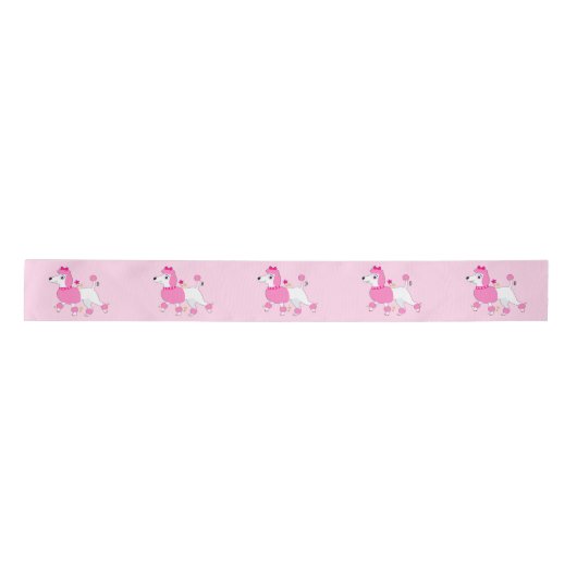 Cartoon Roebel met roze haar en Bow 3" Lint (Voorkant)