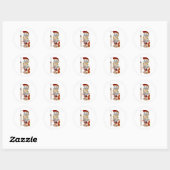Cartoon Roman Soldier Ronde Sticker (Vel)