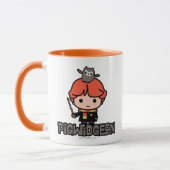 Cartoon Ron Weasley en Pigwidgeon Mok (Links)