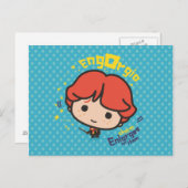 Cartoon Ron Weasley Engorgio Spell Briefkaart (Voorkant / Achterkant)